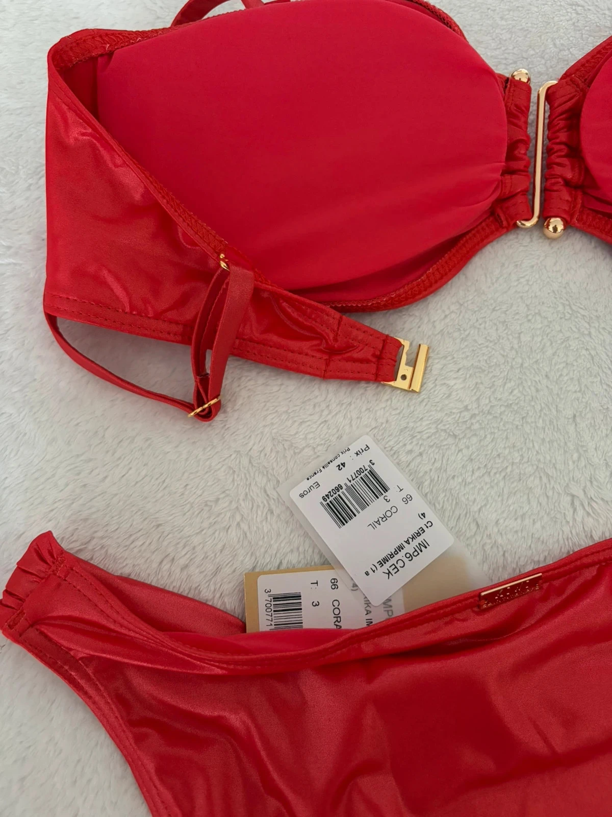 Bikini de la marca KIWI talla 4O - con etiqueta - rojo coral 🪸 – photo 9